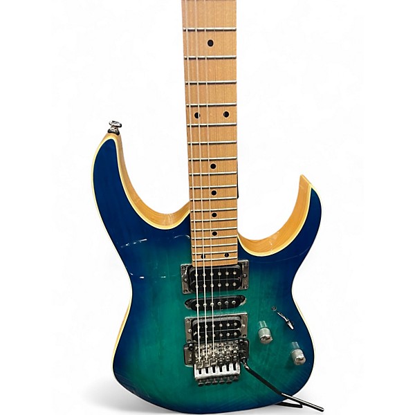 Used Ibanez RG470AHM Trans Blue Solid Body Electric Guitar