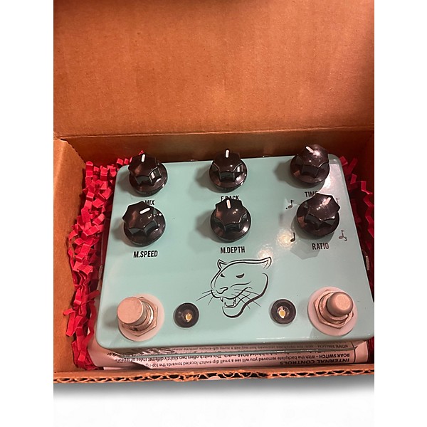 Used JHS Pedals Panther Cub Analog Delay with Tap Tempo V1 Effect Pedal