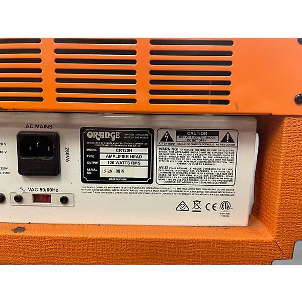 Used Orange Amplifiers CR120H Crush Pro 120W Solid State Guitar Amp Head