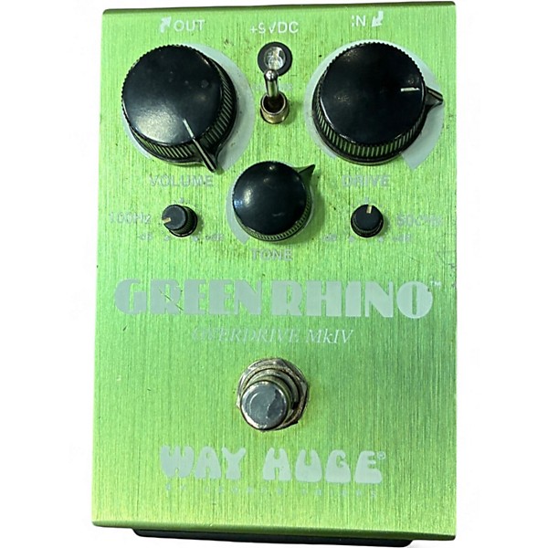 Used Way Huge Electronics WHE202 Green Rhino Overdrive Effect Pedal