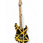 Used EVH Striped Series Yellow and Black Solid Body Electric Guitar thumbnail