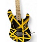 Used EVH Striped Series Yellow and Black Solid Body Electric Guitar