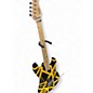 Used EVH Striped Series Yellow and Black Solid Body Electric Guitar