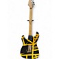 Used EVH Striped Series Yellow and Black Solid Body Electric Guitar