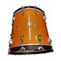 Used SJC Drums 3 Piece Custom Drums Orange Sparkle Drum Kit