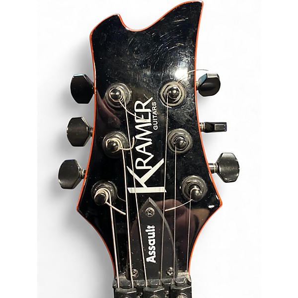 Used Kramer Assault 220 Black Solid Body Electric Guitar