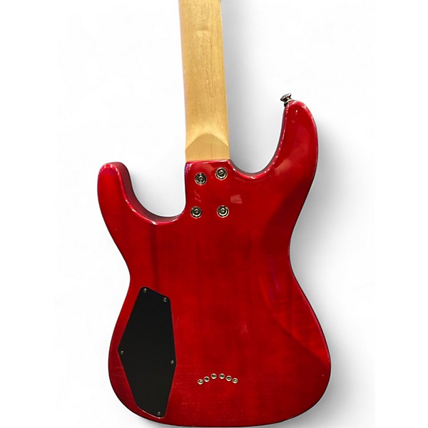 Used Dean Custom 350 Trans Red Solid Body Electric Guitar