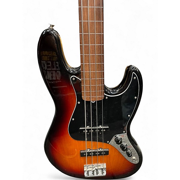 Used Fender jazz bass 2 Color Sunburst Electric Bass Guitar