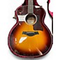 Used Taylor 214E DLX 2 Color Sunburst Acoustic Electric Guitar