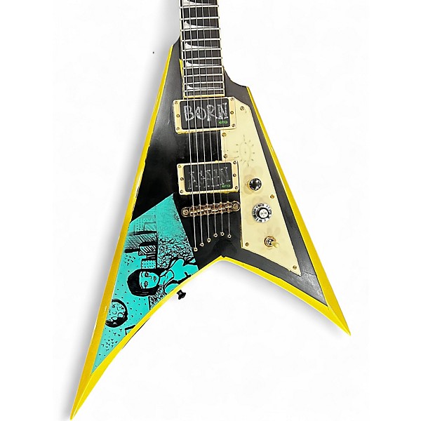 Used ESP KHV Gold Solid Body Electric Guitar