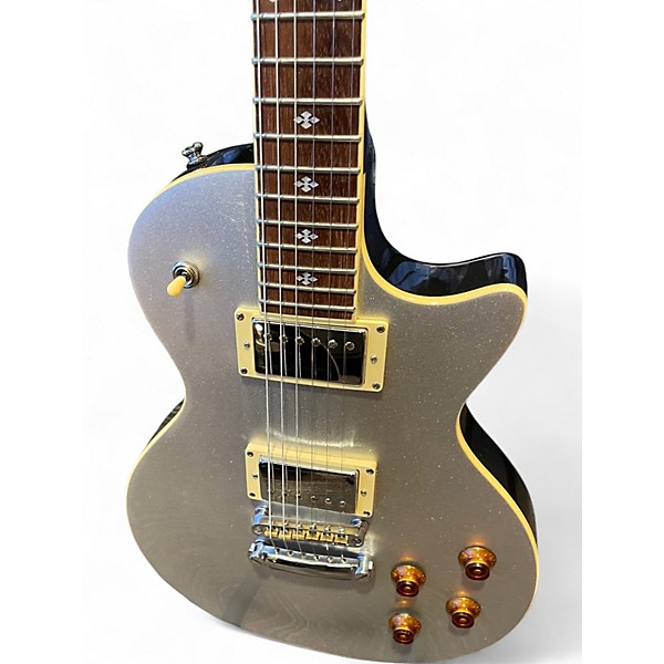 Used Xaviere XV Silver Sparkle Solid Body Electric Guitar