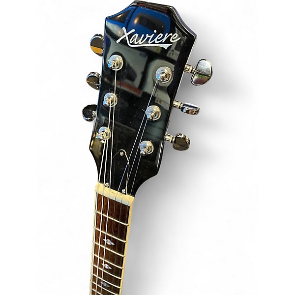 Used Xaviere XV Silver Sparkle Solid Body Electric Guitar