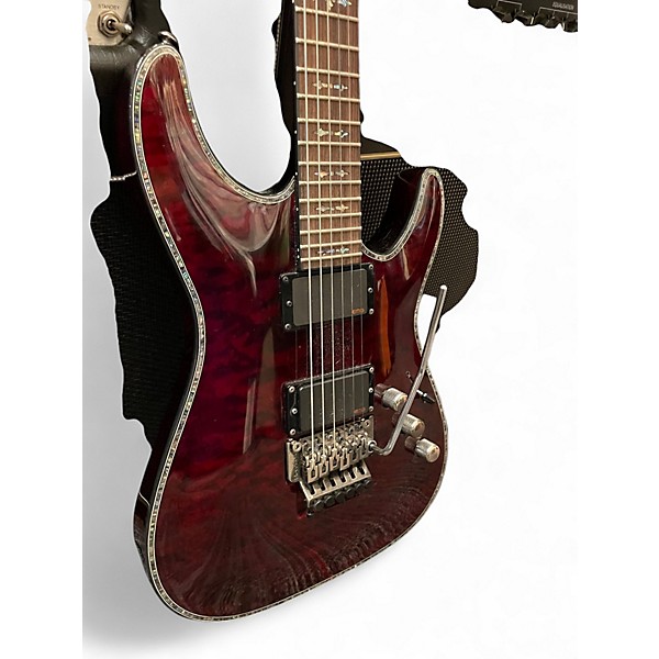 Used Schecter Guitar Research Hellraiser C1 red Solid Body Electric Guitar