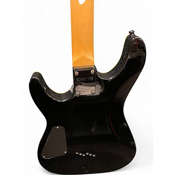 Used Schecter Guitar Research C1 Diamond Series Silver Sparkle Solid Body Electric Guitar