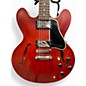 Used Gibson ES335 Custom Cherry Satin Hollow Body Electric Guitar