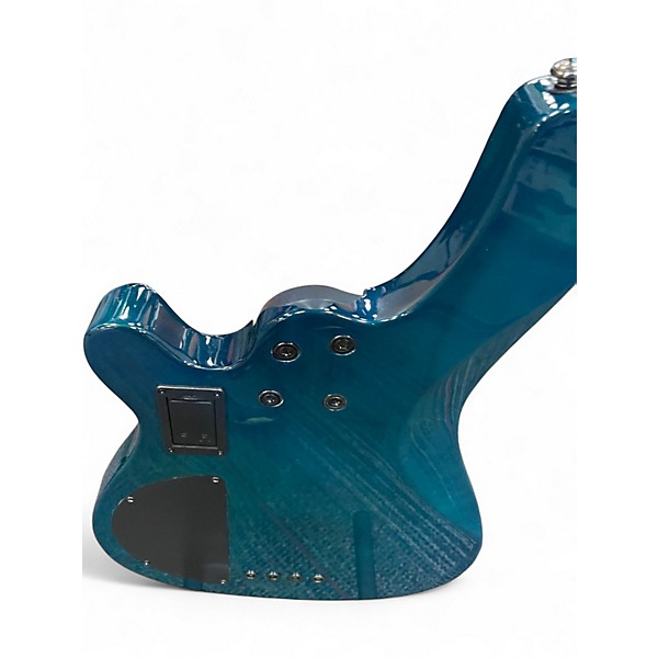 Used Xaviere DLX  Blue Electric Bass Guitar