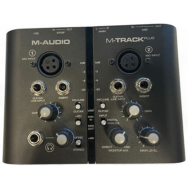 Used M-Audio M-Track Plus Audio Interface