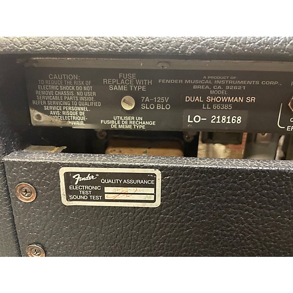 Used Fender DUAL SHOWMAN SR Tube Guitar Amp Head