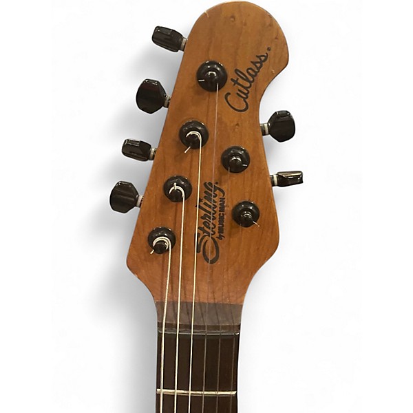 Used Sterling by Music Man JASON RICHARDSON CUTLASS 6 Crimson Burst Solid Body Electric Guitar