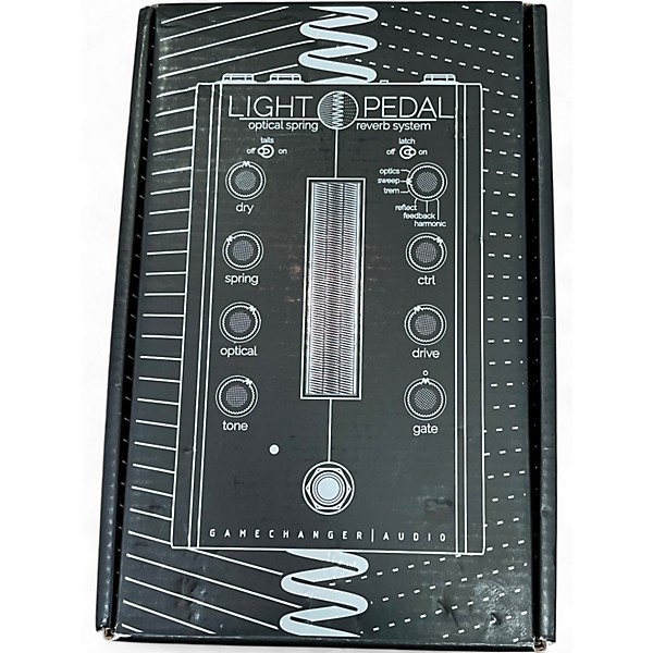 Used Gamechanger Audio LIGHT PEDAL OPTICAL SPRING REVERB Effect Pedal