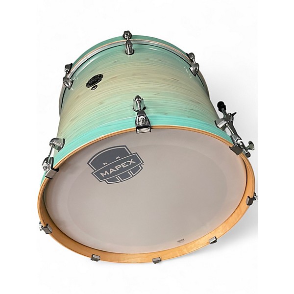 Used Mapex 6 Piece Armory Series Exotic Fusion  Ultramarine Gloss Drum Kit