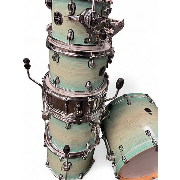 Used Mapex 6 Piece Armory Series Exotic Fusion  Ultramarine Gloss Drum Kit