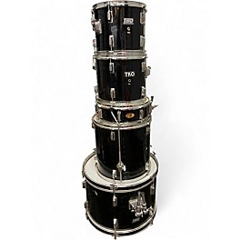 Used TKO 5 Piece 5-PC DRUM SET BLACK Drum Kit