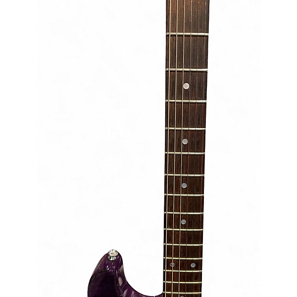 Used Schecter Guitar Research California Custom Elite Black Violet Solid Body Electric Guitar