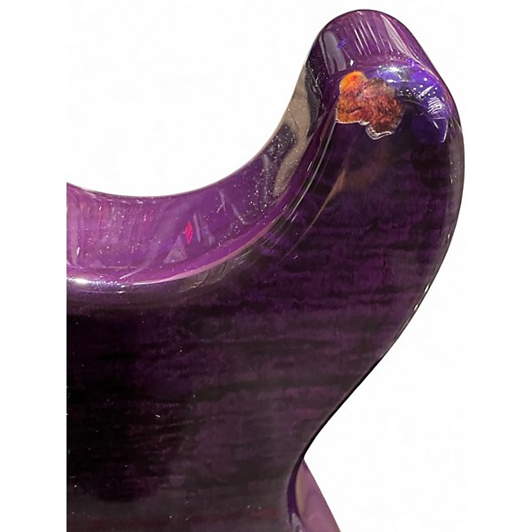 Used Schecter Guitar Research California Custom Elite Black Violet Solid Body Electric Guitar