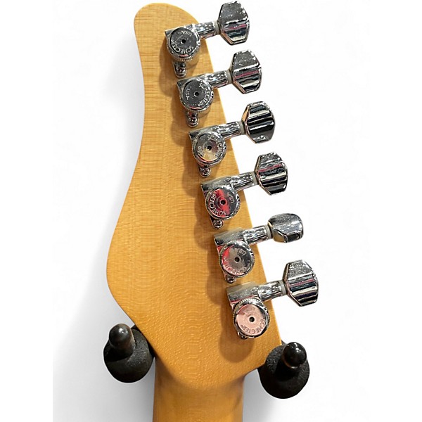 Used Schecter Guitar Research California Custom Elite Black Violet Solid Body Electric Guitar