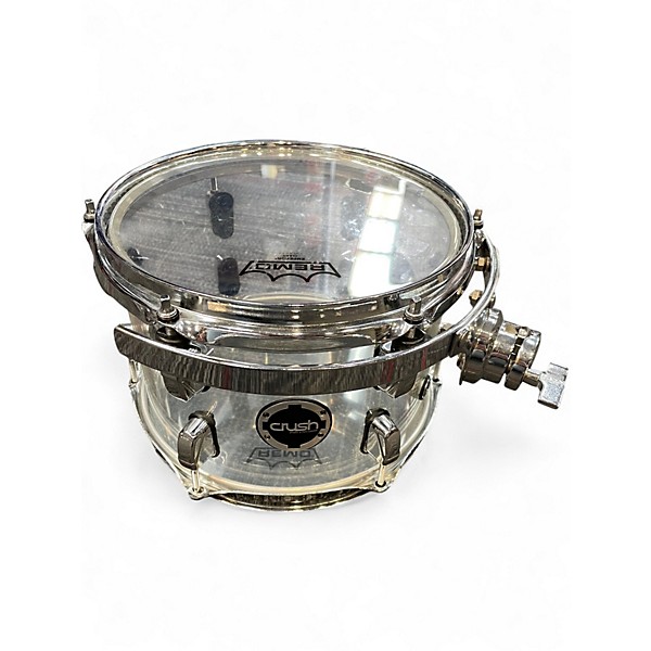 Used Crush Drums & Percussion 4 Piece Acrylic Series Clear Drum Kit