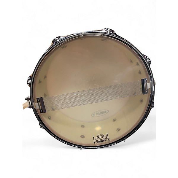 Used Yamaha 14X6 wood shell snare laquer black Drum