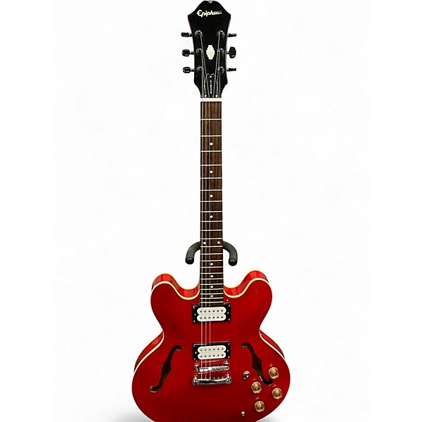 Used Epiphone DOT CH Candy Apple Red Hollow Body Electric Guitar
