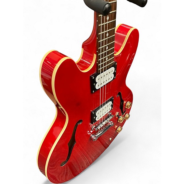 Used Epiphone DOT CH Candy Apple Red Hollow Body Electric Guitar