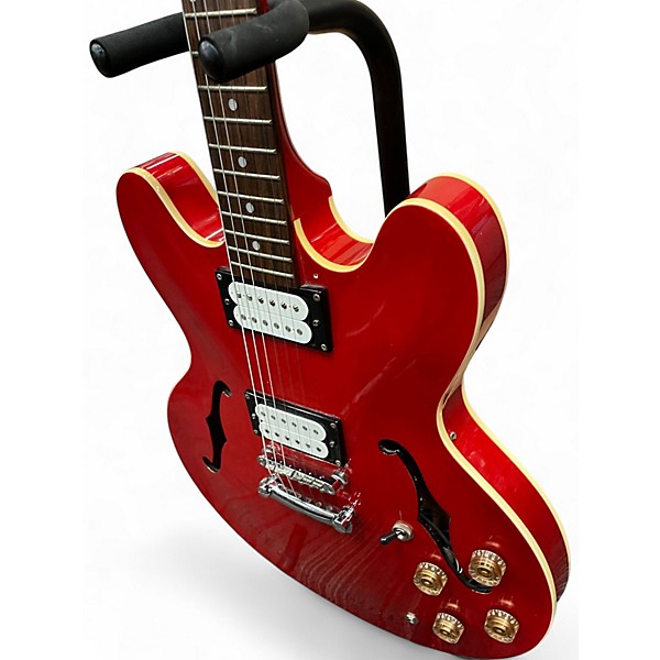 Used Epiphone DOT CH Candy Apple Red Hollow Body Electric Guitar