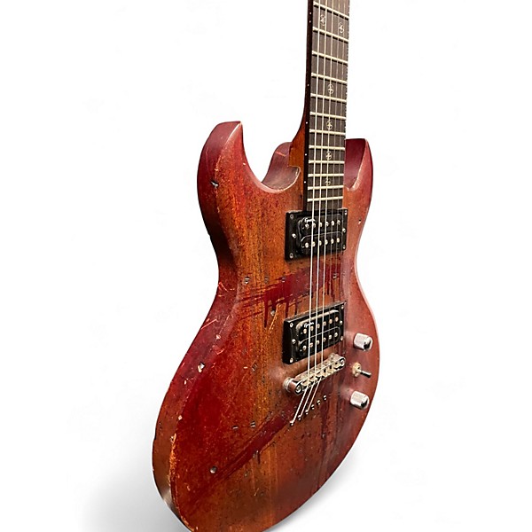 Used Washburn SI60 Scott Ian Murder Weapon Blood Splatter Solid Body Electric Guitar