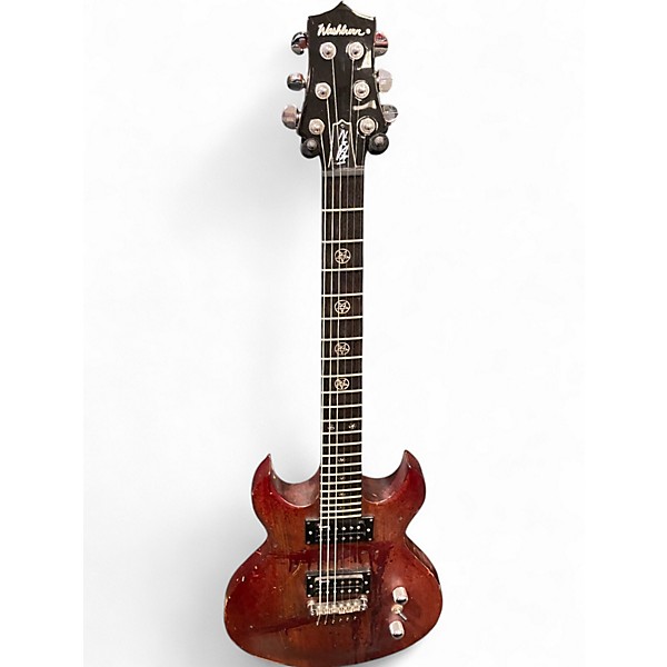 Used Washburn SI60 Scott Ian Murder Weapon Blood Splatter Solid Body Electric Guitar