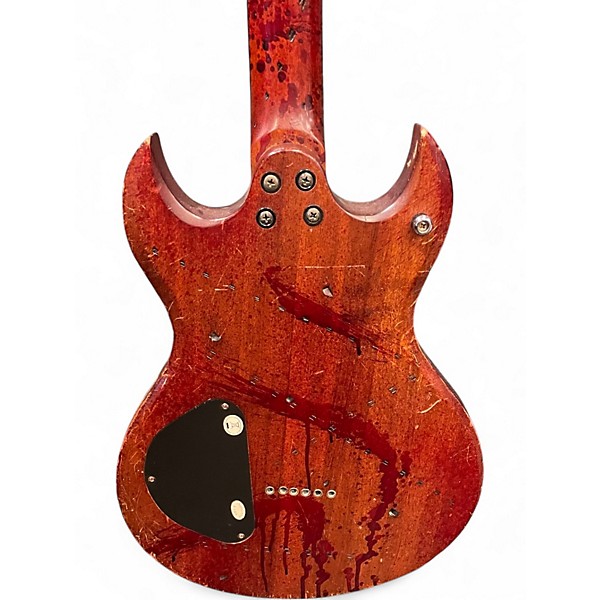 Used Washburn SI60 Scott Ian Murder Weapon Blood Splatter Solid Body Electric Guitar