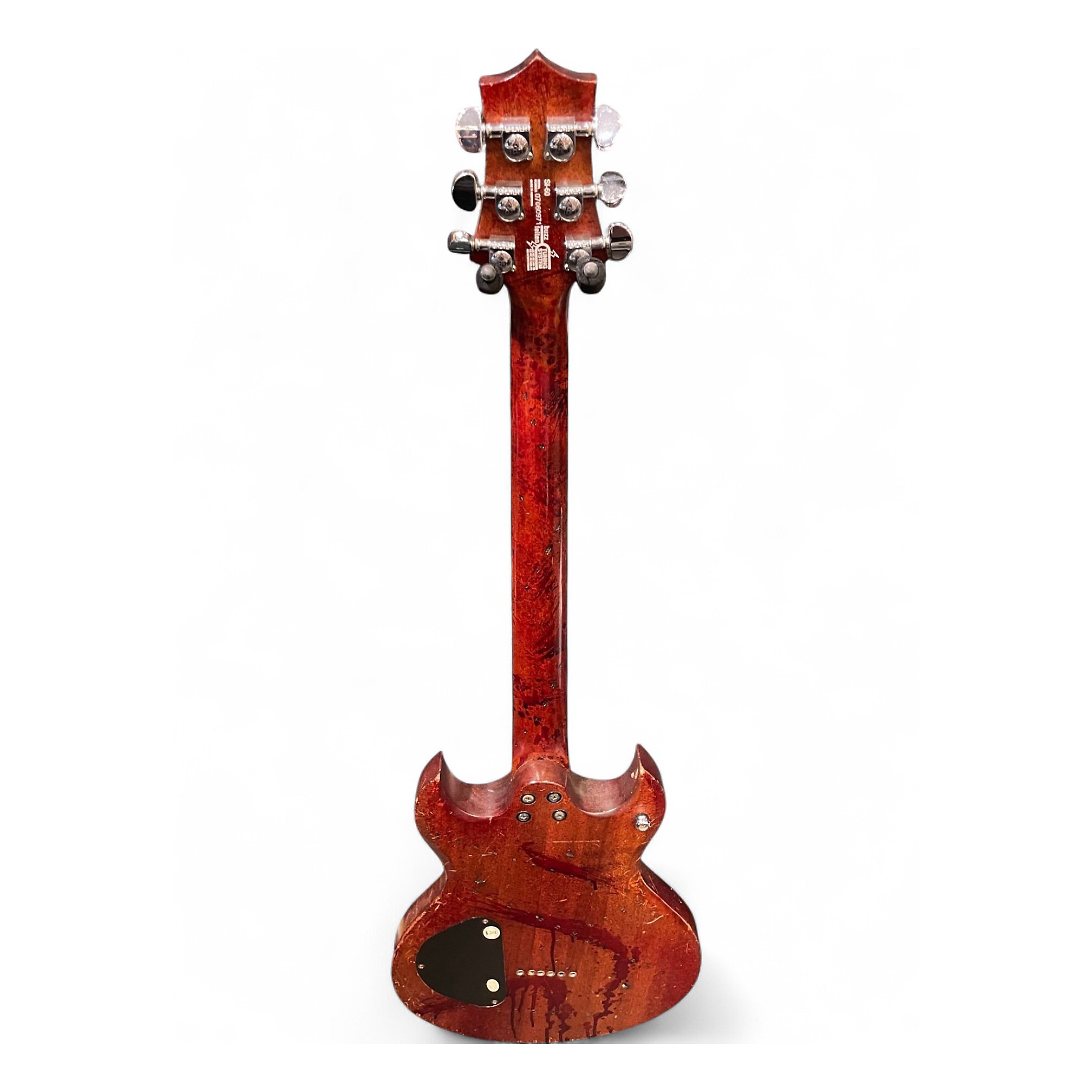 Used Washburn SI60 Scott Ian Murder Weapon Blood Splatter Solid