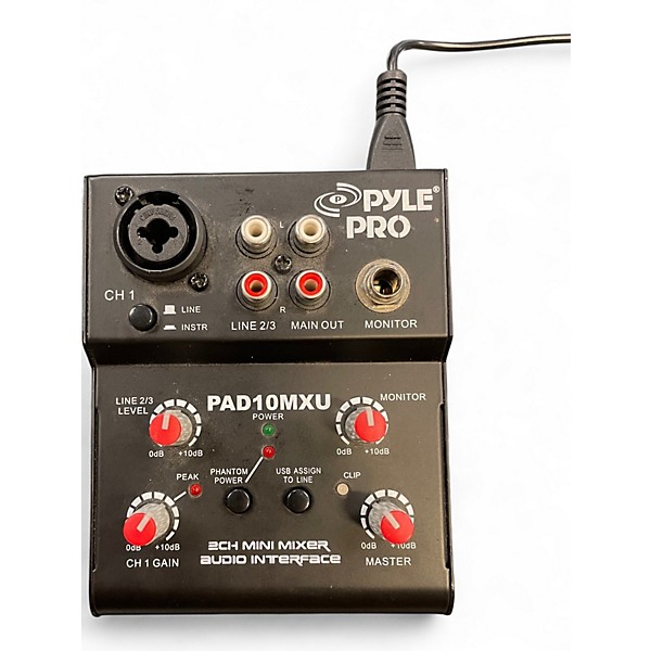 Used Pyle PAD10MXU Audio Interface