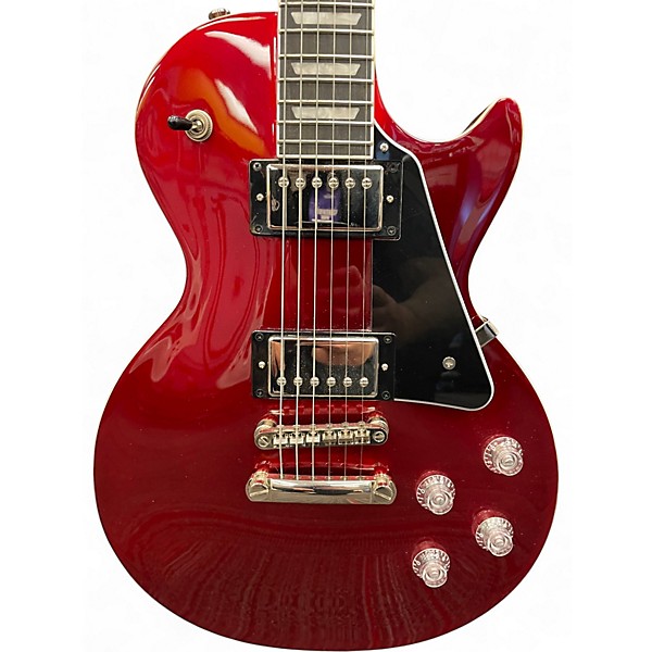 Used Epiphone LES PAUL MODERN Chrome Red Metallic Solid Body Electric Guitar