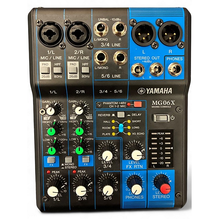 Used Yamaha MG06X Unpowered Mixer | Guitar Center
