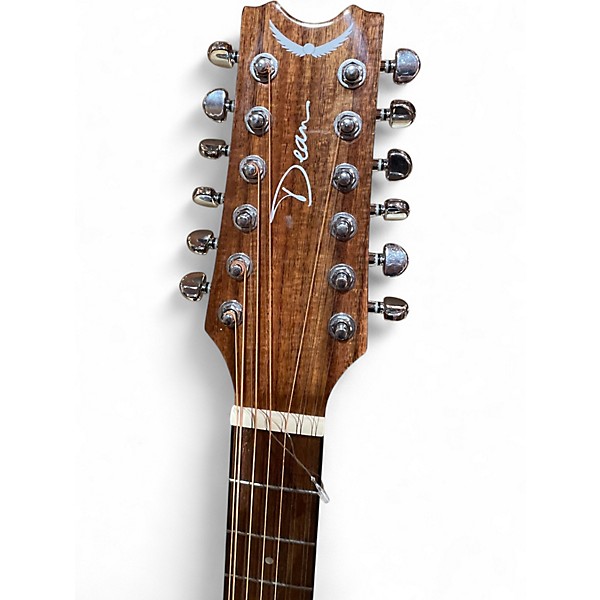 Used Dean AXS Exotic cutaway 12 koa 12 String Acoustic Electric Guitar