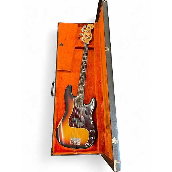 Used Fender 1968 Precision Bass Sunburst Electric Bass Guitar