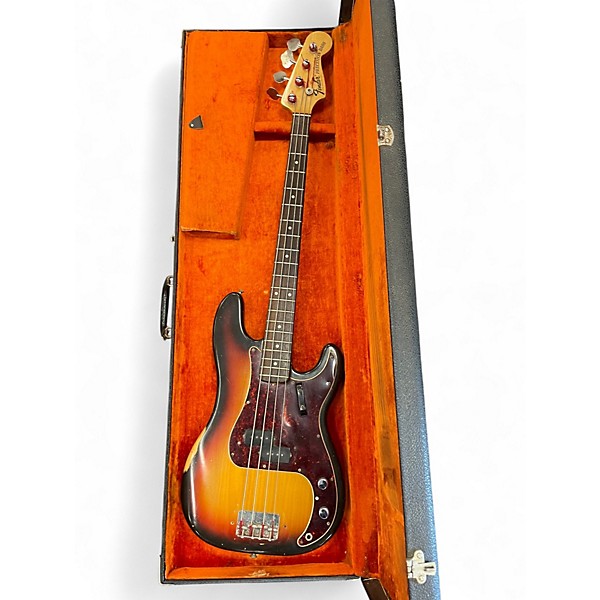 Used Fender 1968 Precision Bass Sunburst Electric Bass Guitar