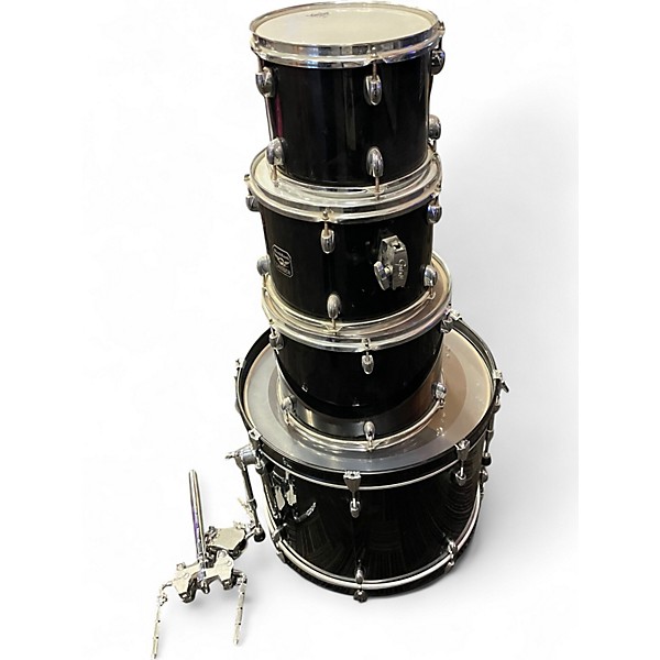 Used Gretsch Drums 4 Piece black hawk Black Drum Kit