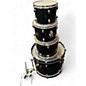 Used Gretsch Drums 4 Piece black hawk Black Drum Kit
