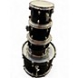Used Gretsch Drums 4 Piece black hawk Black Drum Kit