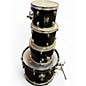 Used Gretsch Drums 4 Piece black hawk Black Drum Kit