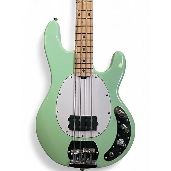 Used Sterling by Music Man Ray4 Mint Green Electric Bass Guitar